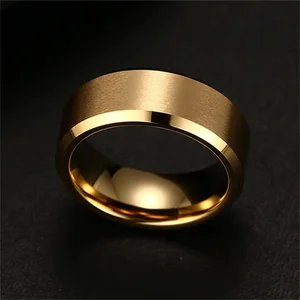 Matte schwarze Edelstahlringe für Männer und Frauen, Mode Charme Schmuck, Ehering, Verlobungsband, Qualität 8 Hauptverkaufsring für Paare - №8