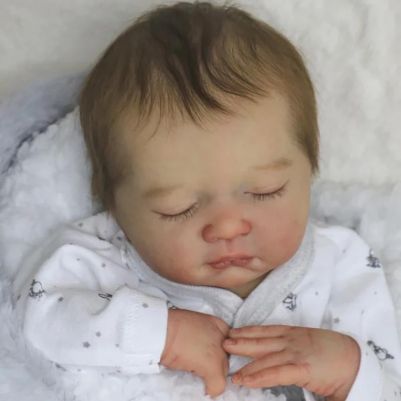 15 inch Reborn Doll Kit Mariza Sleeping Baby Unfinished Unpainted Doll Parts DIY Blank Kit