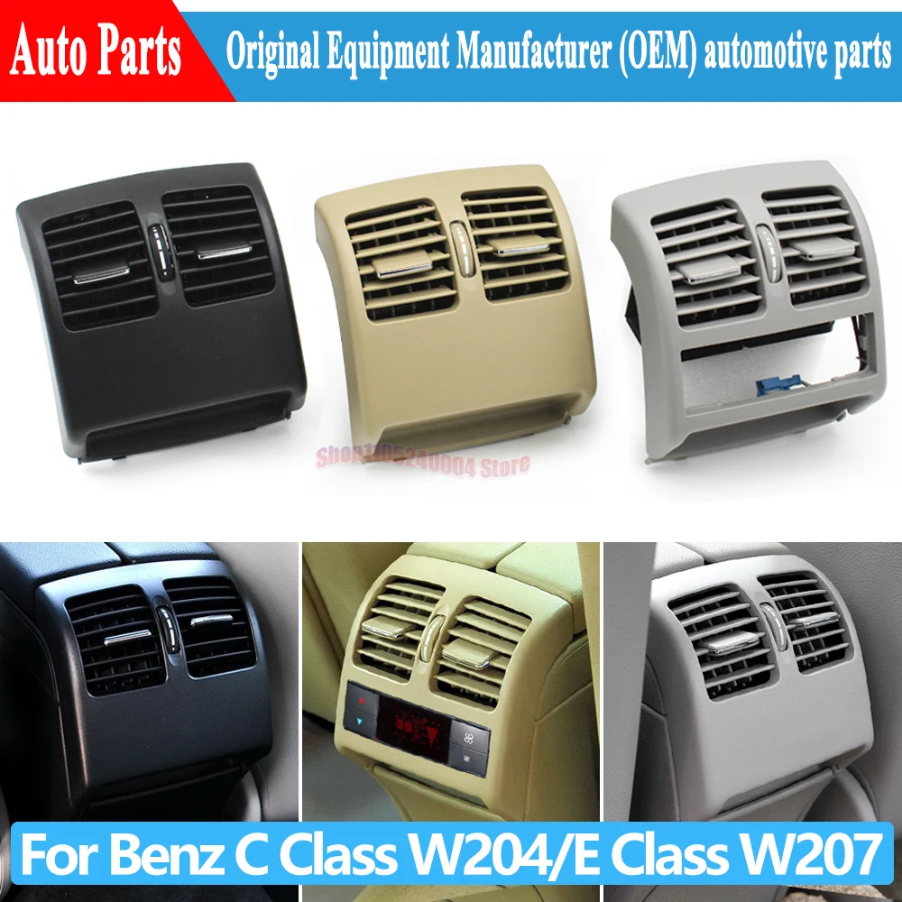 Rear Air Conditioning AC Vent Grille Complete Assembly Set For Mercedes Benz C Class W204 2007-2013 E Class Coupe W207 2008-2016