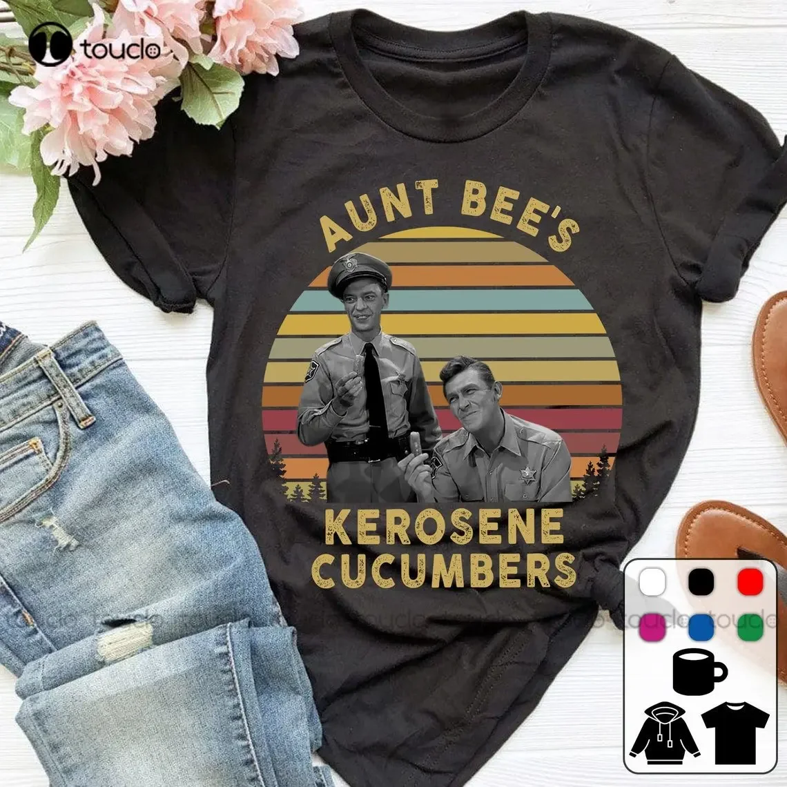 Aunt Bees Kerosene Cucumbers Shirts Barney Fife The Andy Griffith Show Shirt Custom Shirt 60S Vintage Retro Movie T Shirt Xs-5Xl