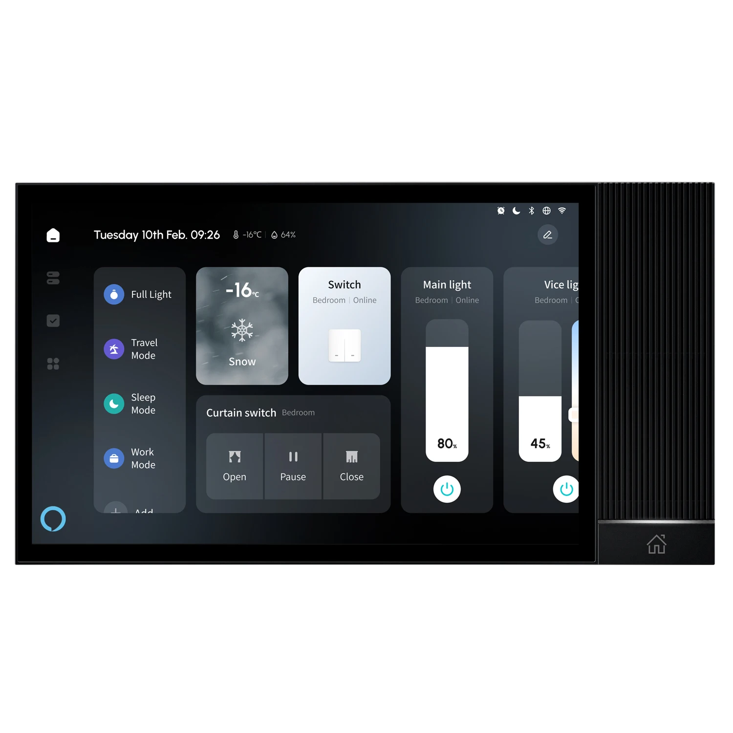

Tuya Smart Home Zigbee Gateway Wifi Smart Control Light Panel 8 Inch Multi-Function Music Wall Touch Screen Tuya Center