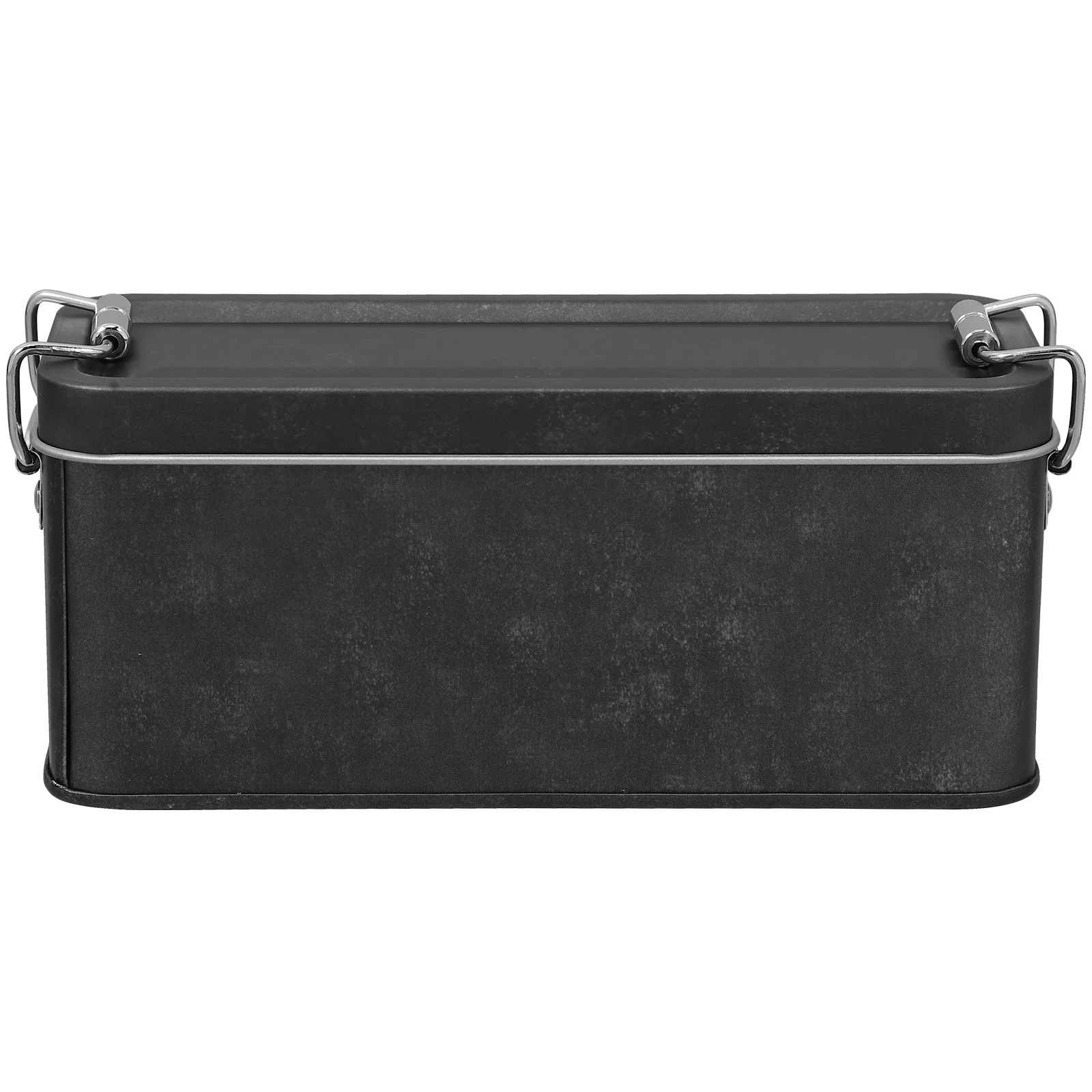 Caja de hierro para embalaje, lata de almacenamiento de Metal Rectangular para galletas, dulces, café, recuerdo para niños, latas decorativas de regalo para el hogar