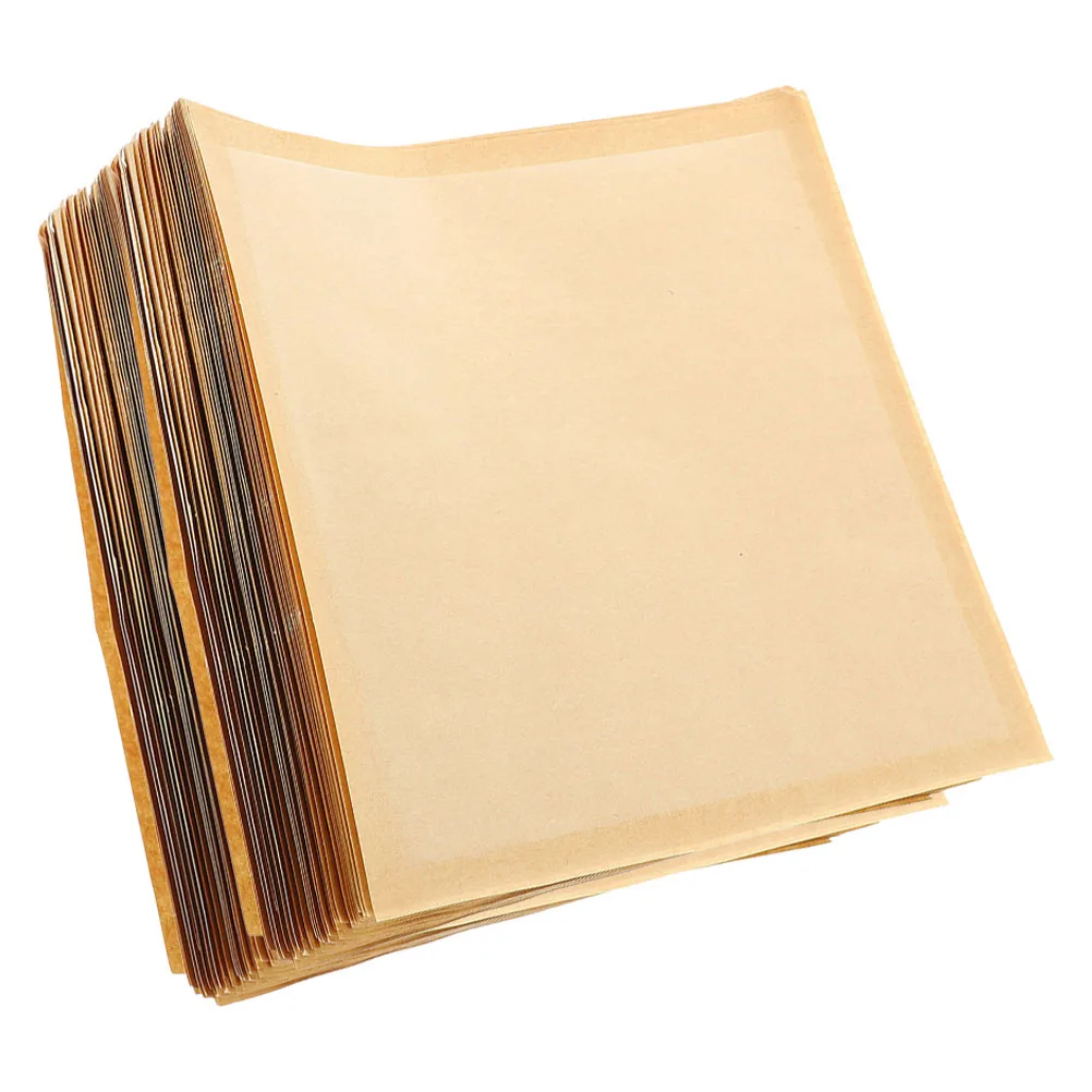 

100 Pcs Food Bags Kraft Paper 13x19cm Sandwich Cookie Packaging Grease Resistant Bread Wrapping Household Bags