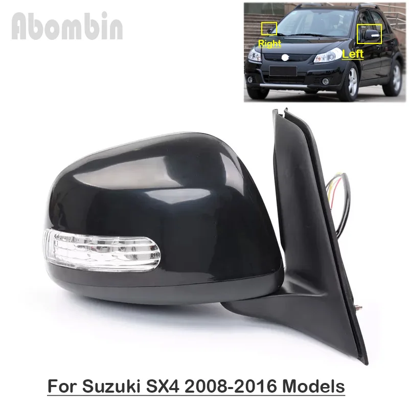 

Зеркало заднего вида на дверь автомобиля, боковое зеркало в сборе для Suzuki SX4 2008 2009 2010 2011 2012 2013 2014 2015 2016, ручное складное