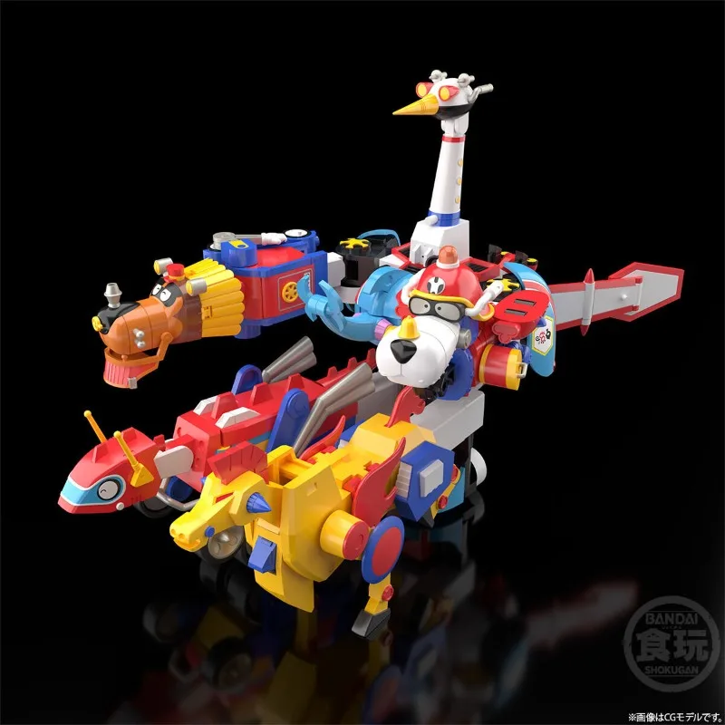 Bandai Echt Shokugan SMP TIME BOKAN ROBOT Tijd Schip Combineer Zoon van de Draak Anime Action Figure Model Speelgoed Gift Kinderen