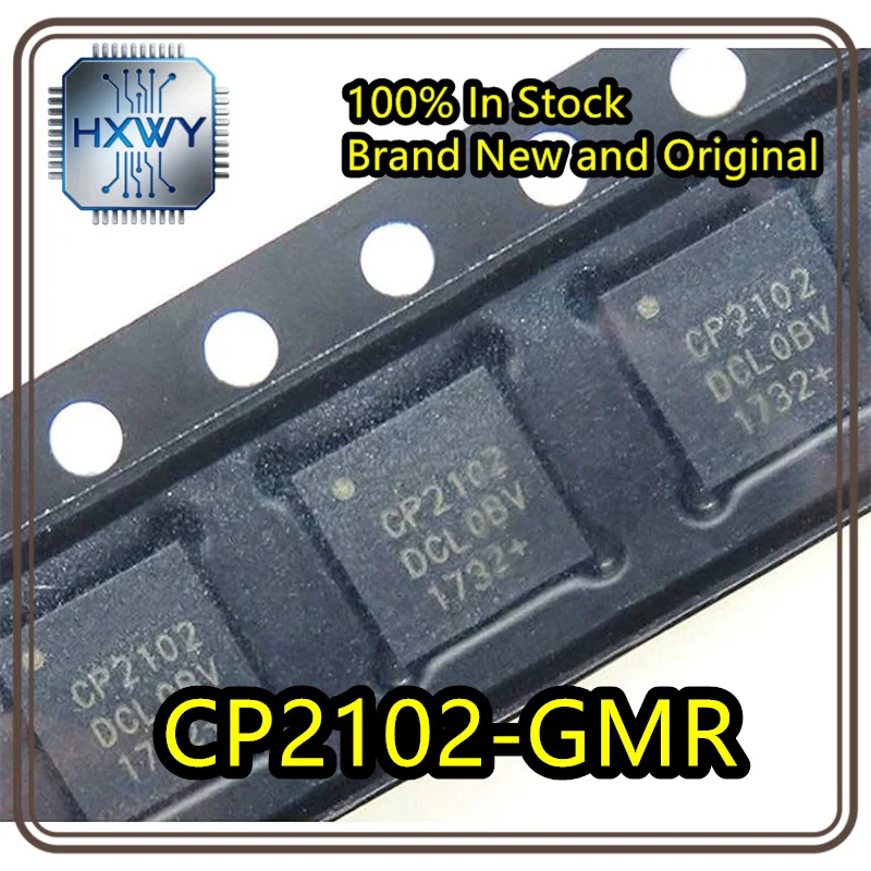 (5/20 pieces) Original Authentic Surface Mount CP2102-GMR CP2102 QFN-28 USB to UART Bridge Controller Chip In Stock