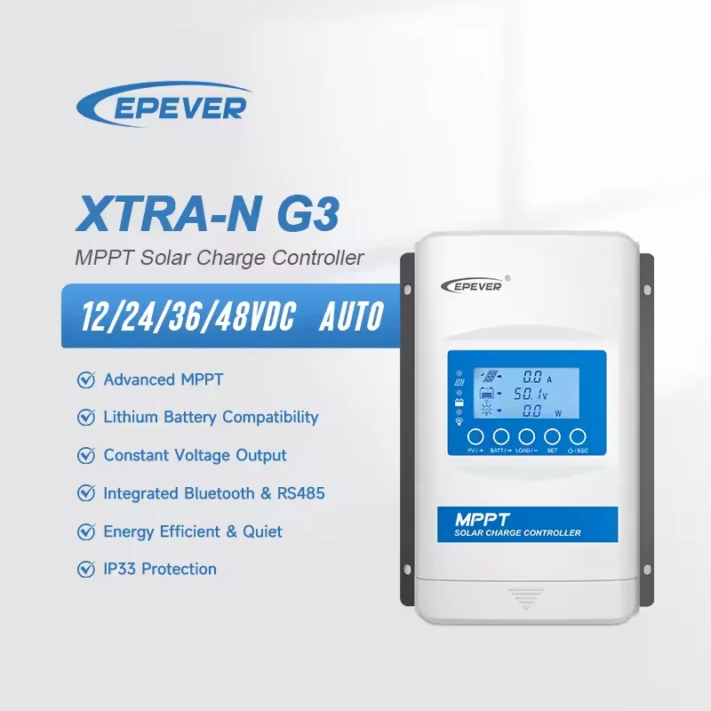 10A XTRA1206N G3 XTRA1210N G3 EPEVER   Solar Charge Controller 12/24VDC With Waterproof And Dustproof Design