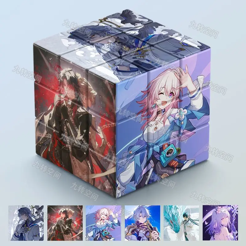 مثيرة للاهتمام المكعب السحري أنيمي هونكاي: ستار السكك الحديدية افينتورين المنافسة سرعة أُحجية مكعبات سحرية Magico Cubo هدايا عيد الميلاد #5