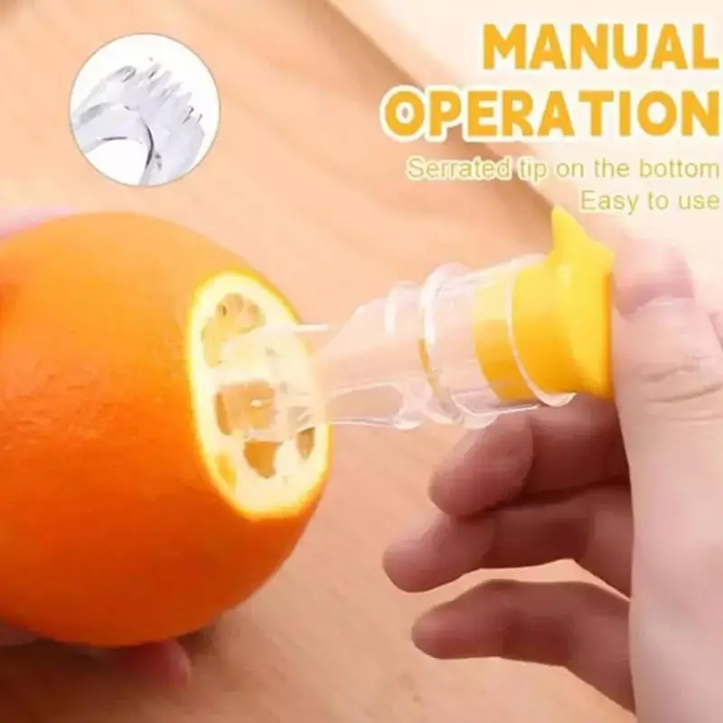Portable Lemon Squeezer Lightweight Juices Reamer Washable Manual Juices Reamer Tools Supplies Built in Filter for Lemon Orange image 4