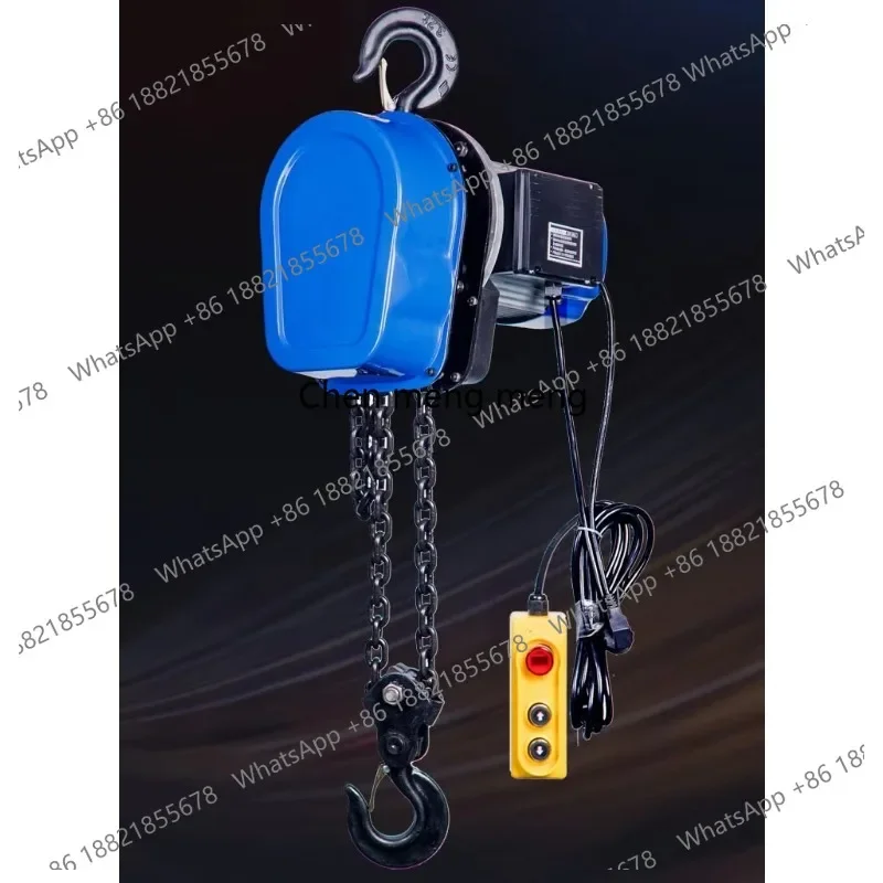 New arrive Thickening The Shell and Increasing The Air Outlet Electric Chain Hoist Hoist Small Crane Household Use