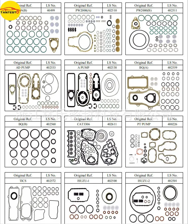 TANTESTO 10bags Repair Kit CP2 Common Rail Fuel Pump Seal Ring