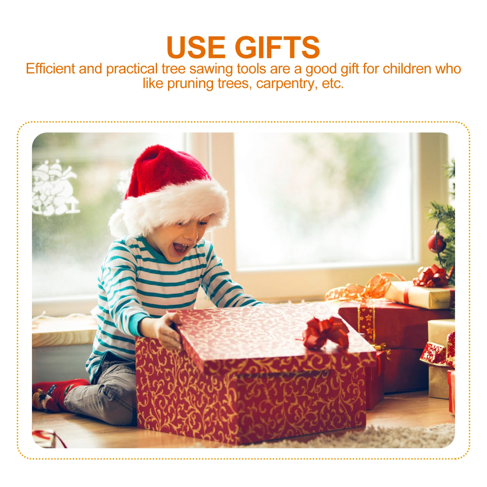 1 set 1 set Mini-ijzerzaag Kids Diy Houtbewerking Antisliphandvat Vervangbare messen Boomsnoeigereedschap voor kinderen Handzaag Tuin