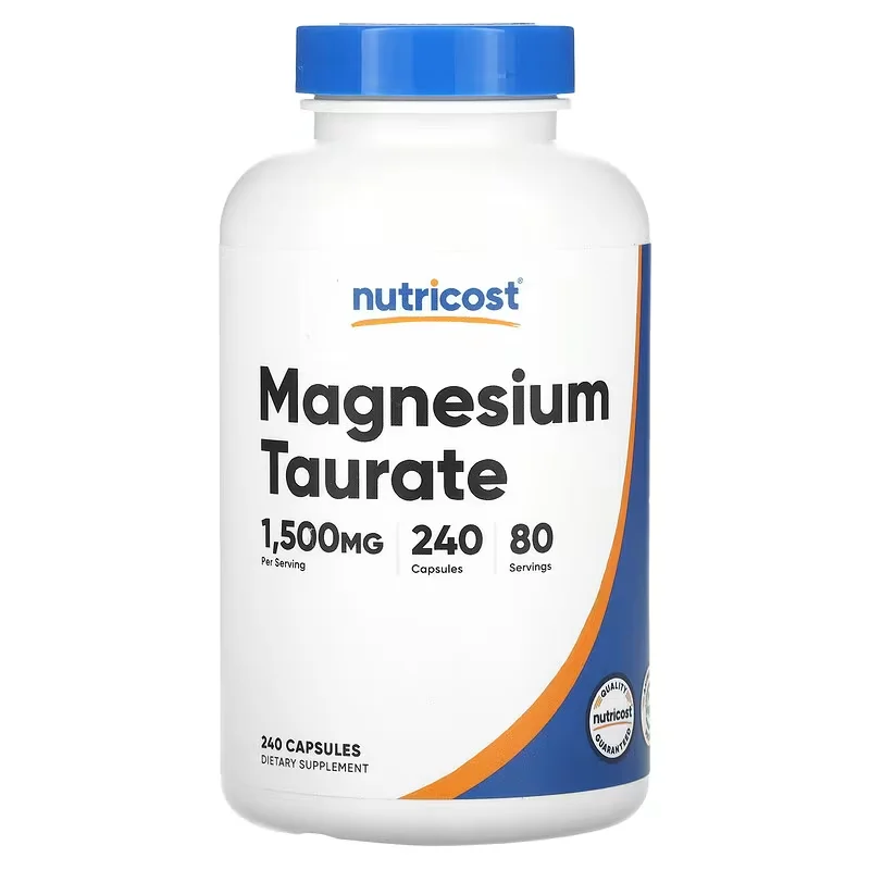 

Magnesium Taurine Capsules - Relieve Stress, Emotional Fatigue, Promote Sleep, and Alleviate Anxiety