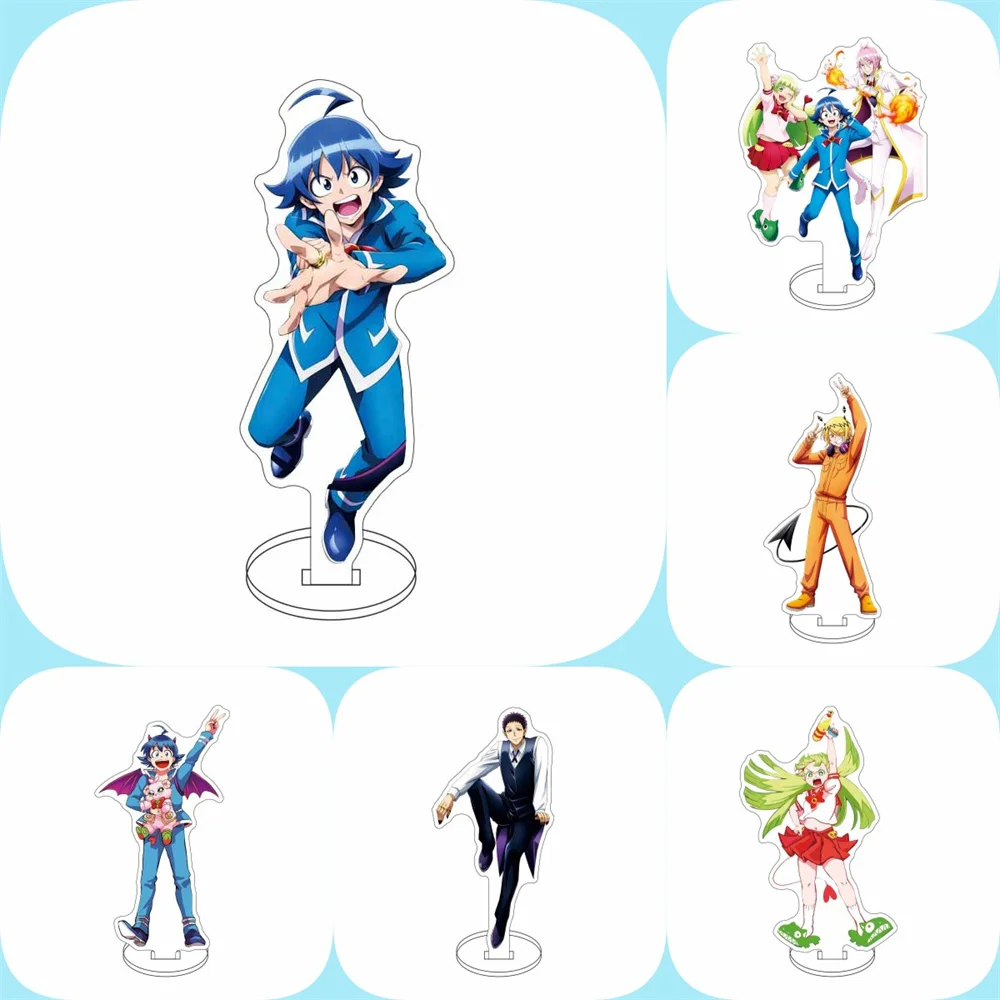 15CM Anime Welcome to Demon School! Iruma-kun Acrylic Stand Model Cosplay Charm Characters Ornament Accessories Christmas Gifts