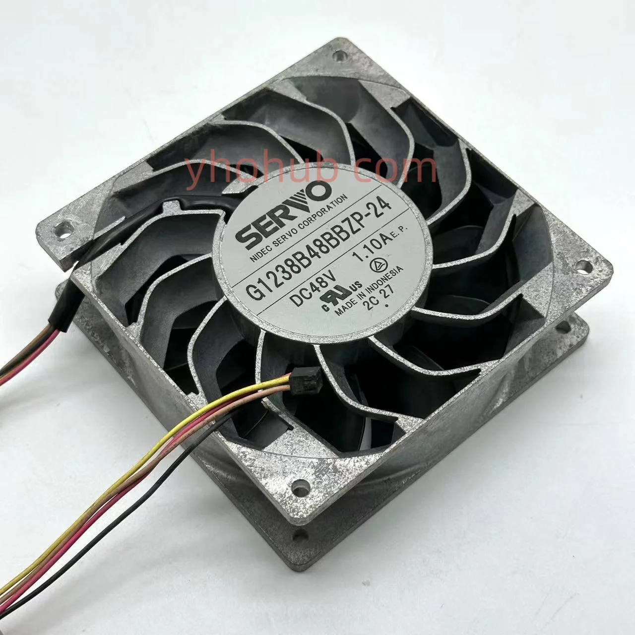 

Japan Servo G1238B48BBZP-24 DC 48V 1.10A 120x120x38mm 4-Wire Server Cooling Fan