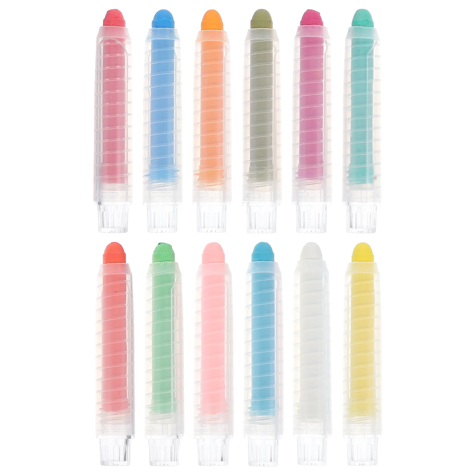 

12Pcs Vibrant Color Dust-Free Chalk Pens Comfortable Grip for Blackboard Drawing Sketching Art Supplies Chalk Pen
