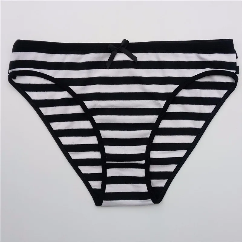 YOUREGINA Striped Woman Underwear Plus Size Seamless Panties Lace Cotton Under Wear Briefs Women Underpants Lingerie 3 pcs/lot