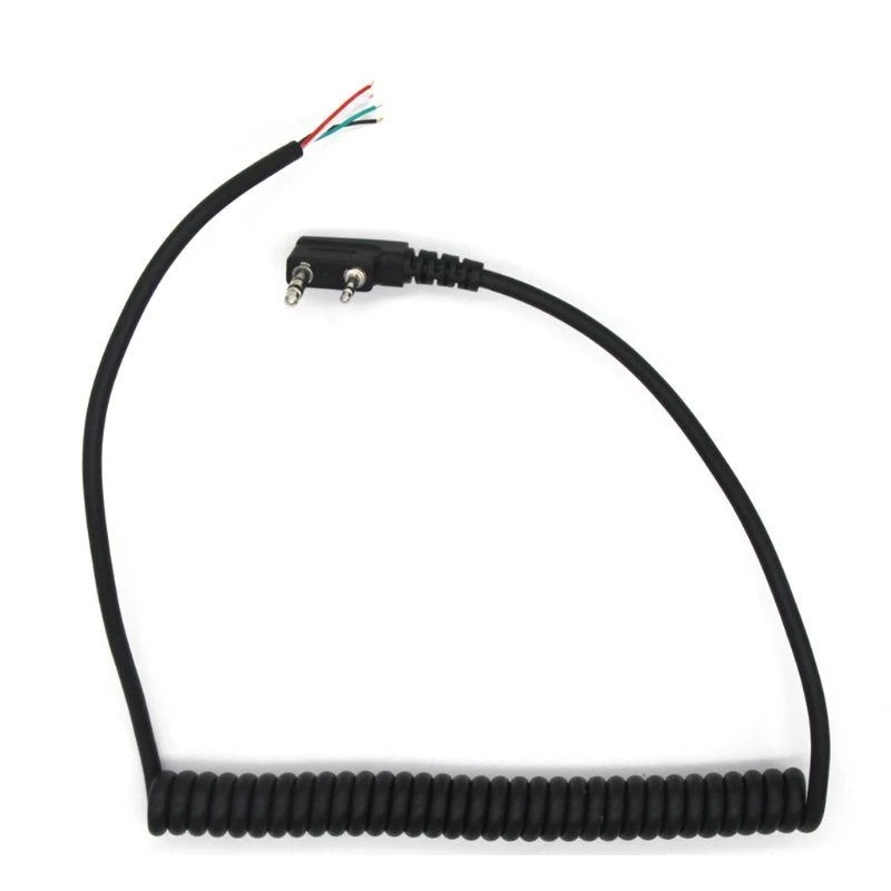 Walkie Talkie Cavo per microfono altoparlante Durevole Resistente all'usura Cavo per microfono per altoparlante da 70 cm per Baofeng UV5R per Kenwood TK-240 Linton