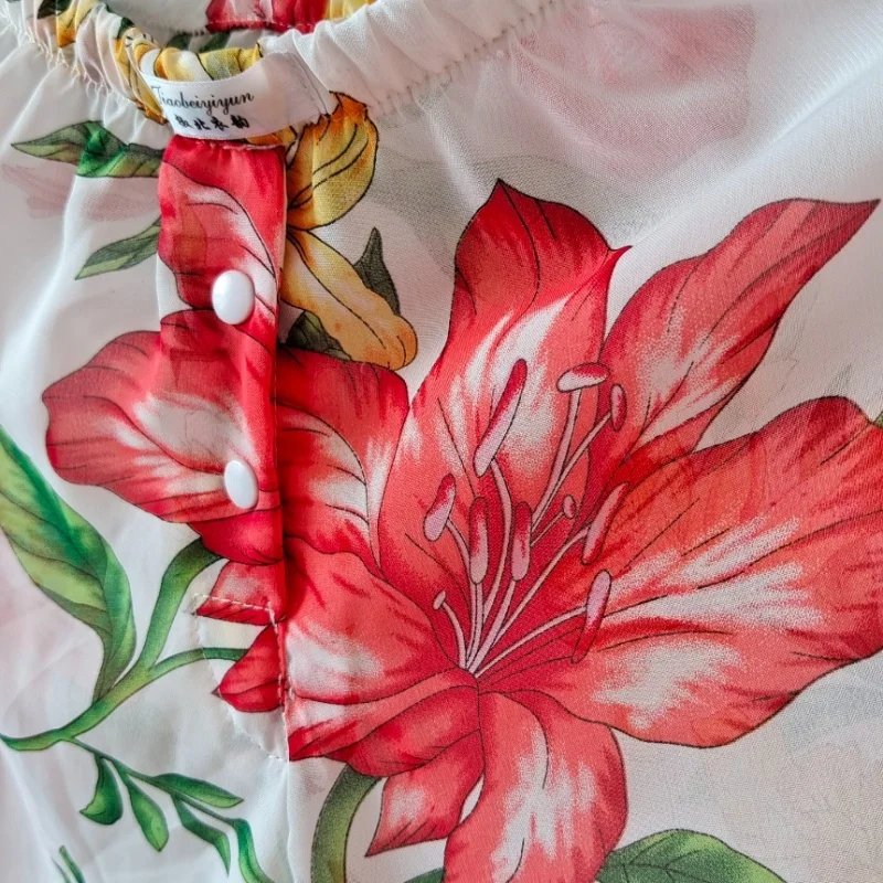 

Sexy Soft Men's Shorts Mid Waist Flowers Silky Touch Women's Home Sleepwear Shorts Sissy Private Party Costume