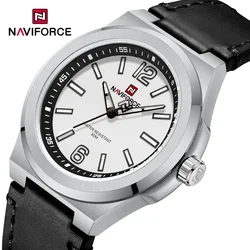 NAVIFORCE NF9233  Classic Quartz Leather Men's Wristwatches Casual Wild Man Clock 30m Waterproof Male Watches