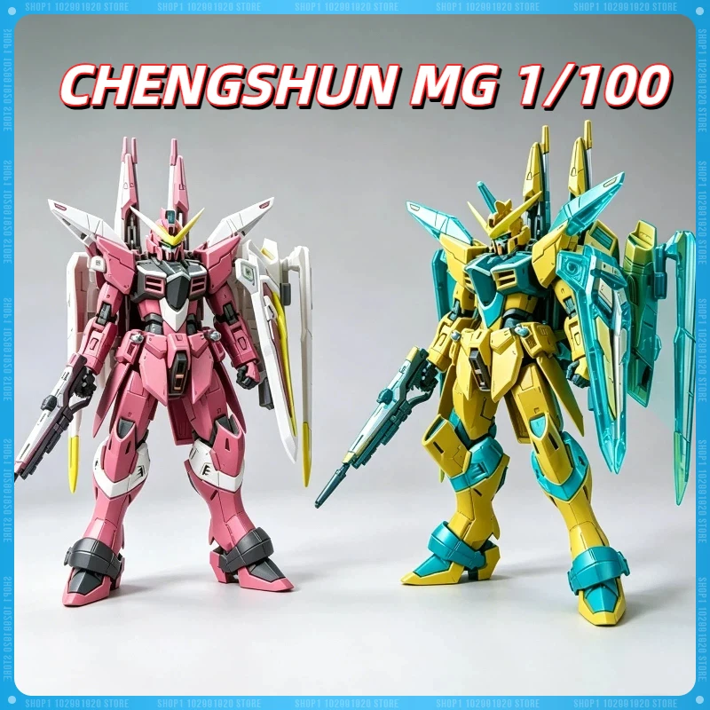 

NEW CHENGSHUN MG 1/100 KO Athrun Justice Custom Assembly Model Kitsnime Action Figure Robot Plastic Skeleton Collection Toy Gif
