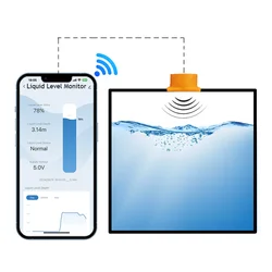 Ultradźwiękowy czujnik poziomu cieczy Zbiornik na wodę Miernik poziomu cieczy Monitor Automatyczna pompa Miernik poziomu dodatku wody