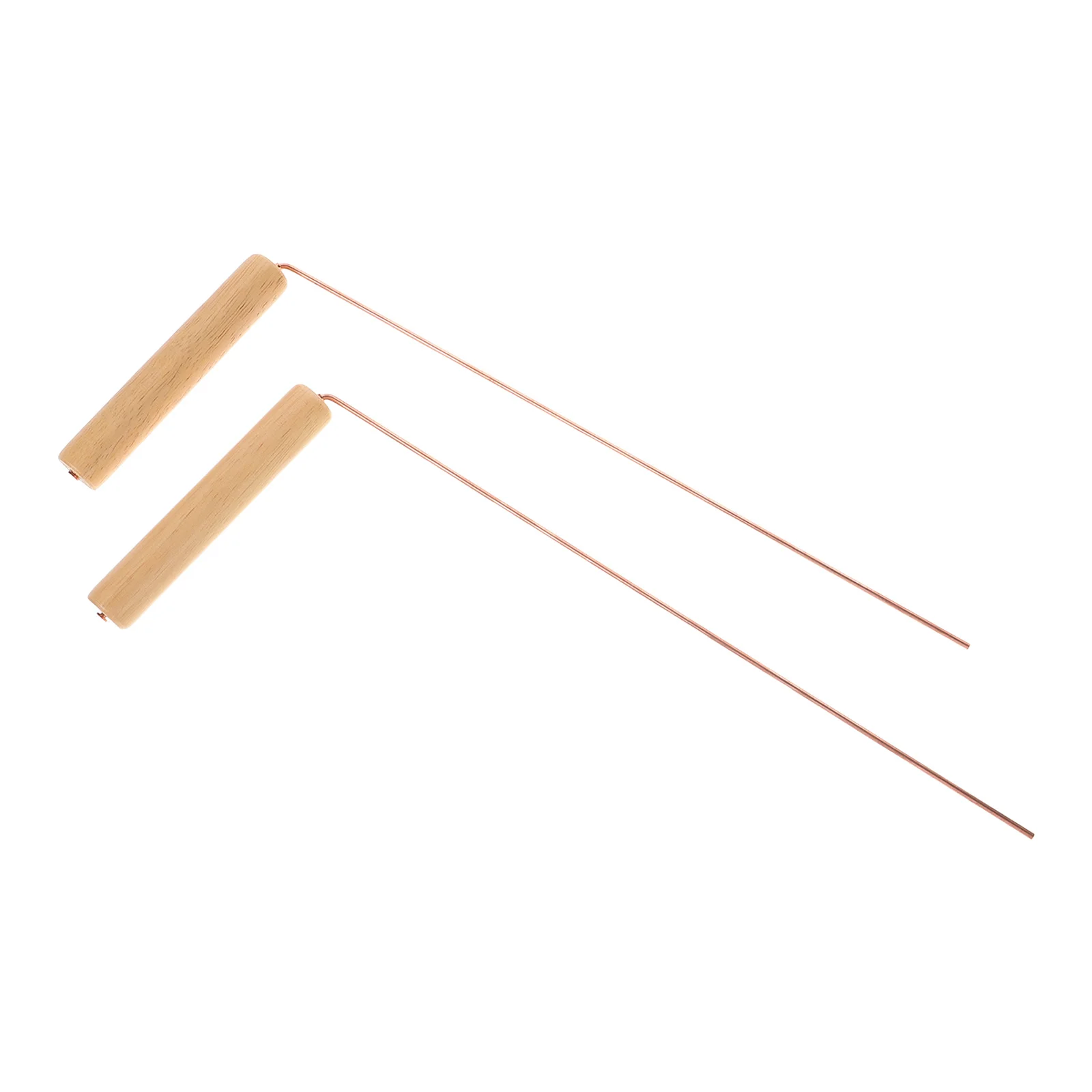 

2pcs Copper Dowsing Rods Brass Prospecting Divining Tools Kit for Water Ghost Hunting Gold Positioning Outdoor Adventure