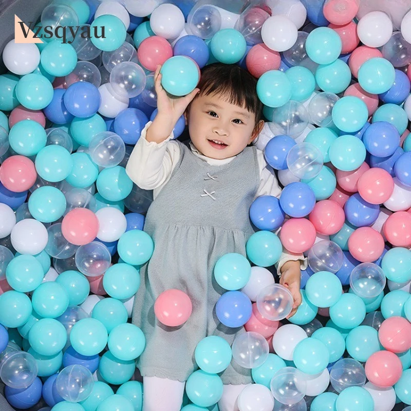 컬러 베이비 플라스틱 볼 50개 친환경 부드러운 오션 볼 재미있는 어린이 수영장 장난감 물놀이 오션 웨이브 볼 장난감