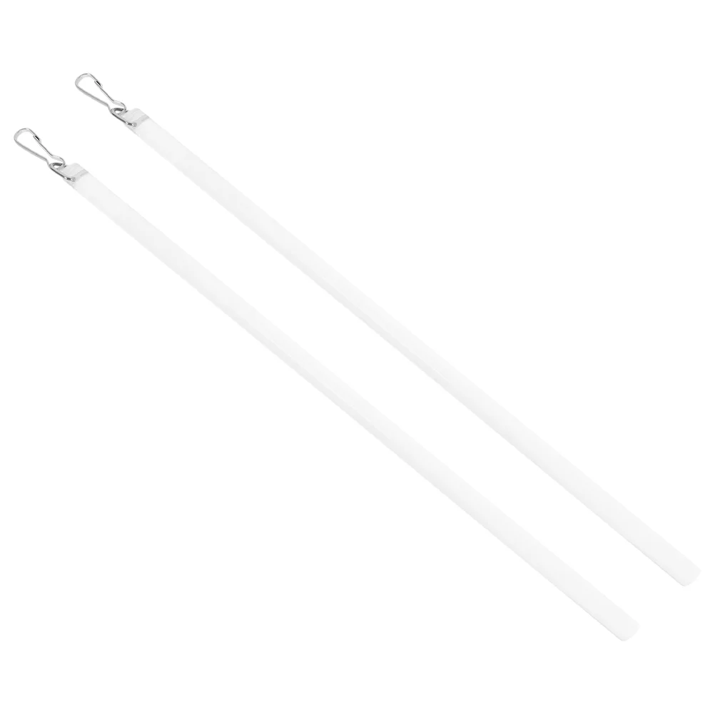 2 Pcs Blind Hook Curtain Pull Rod Wand Acrylic Replacement Vertical Drapery Parts Opener Stick Puller with