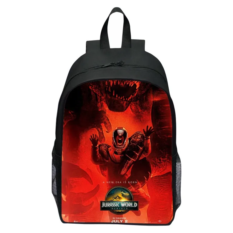 مطبوعة العالم الجوراسي تولد من جديد ديناصور على ظهره المدرسة الابتدائية الكرتون العالم الجوراسي على ظهره