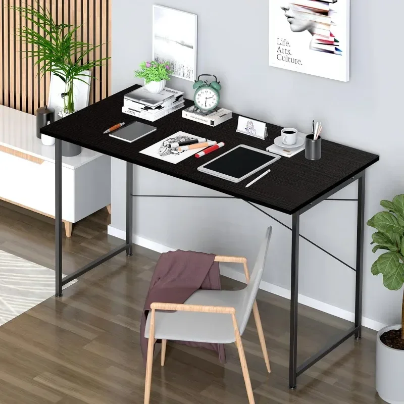 

Small Space Writing Desk with Headphone Hooks Modern Simple Design