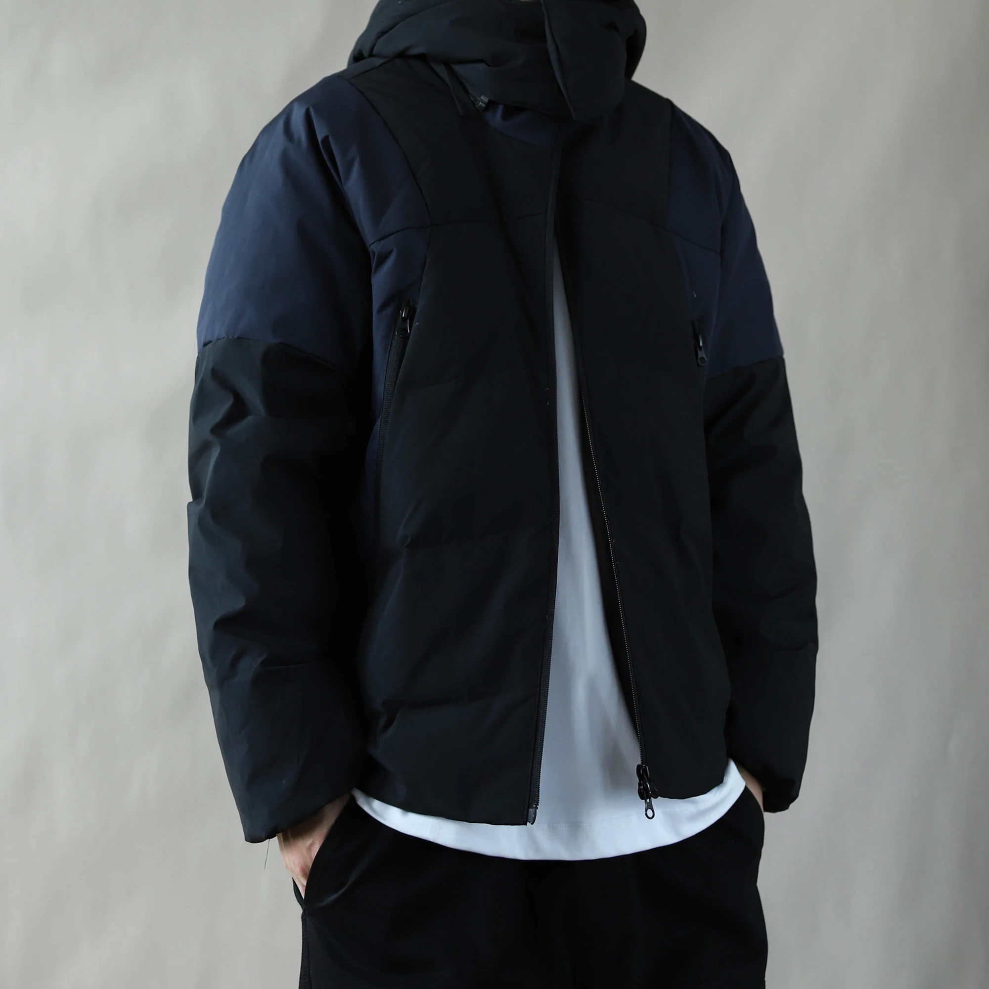 

Men's down Jaet Hooded ort Loose Fit Thiened Warm Windproof Casual ort Coat Goose down Outdoor Windbreaker