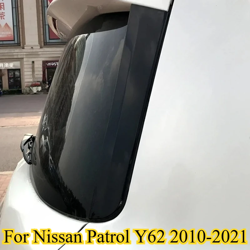 

Rear Window Side Spoiler Wing for Nissan Patrol Y62 2010-2021 ABS Glossy Black Tail Gate Lid Canards Splitter Side Spoiler Wings