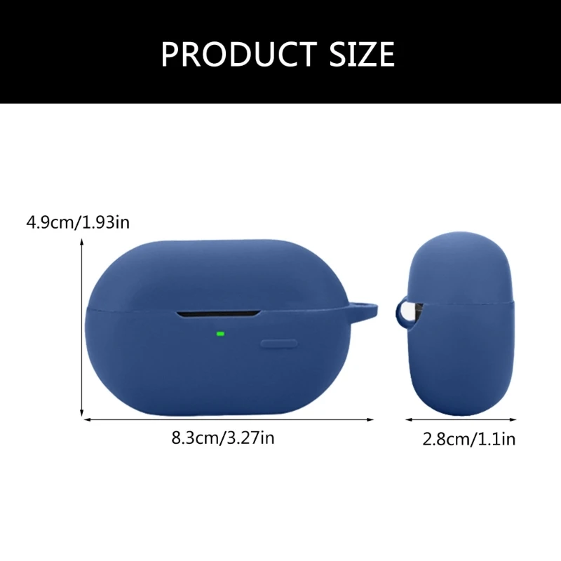 เคสฝาครอบป้องกันซิลิโคนผิวสำหรับ soundpeats pearlclip หูฟังกล่องชาร์จหูฟังป้องกันฝาครอบเคส