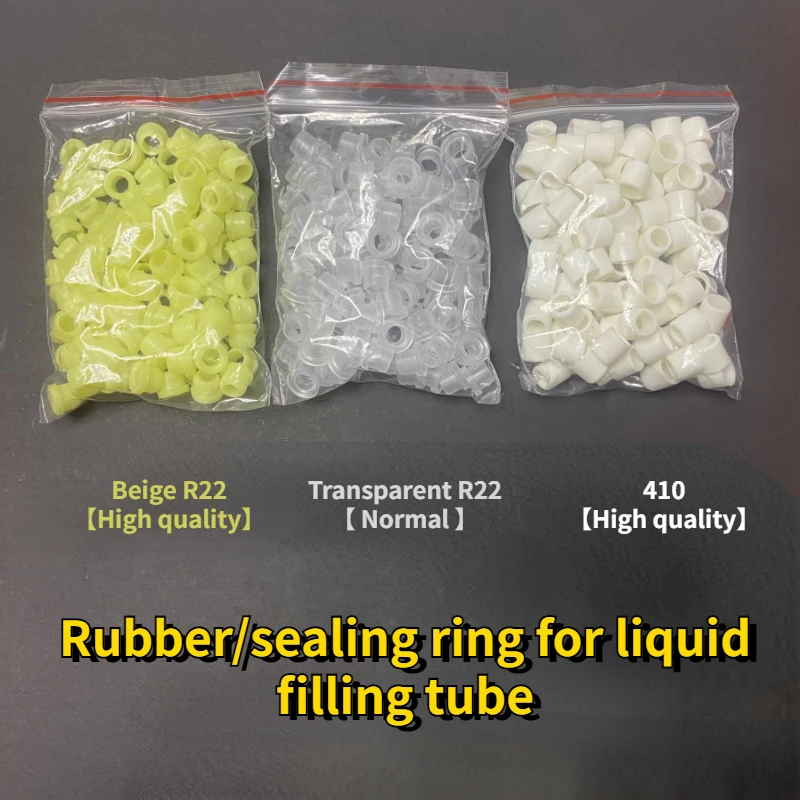 Liquid Filling Pipe Sealing Ring Gasket, Fluorine Filling Pipe, Rubber Air Conditioner, Refrigerator, R22-R410