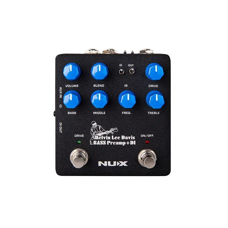 NUX NBP-5 electric bass guitar preamp DI pedal board effect pedals controller