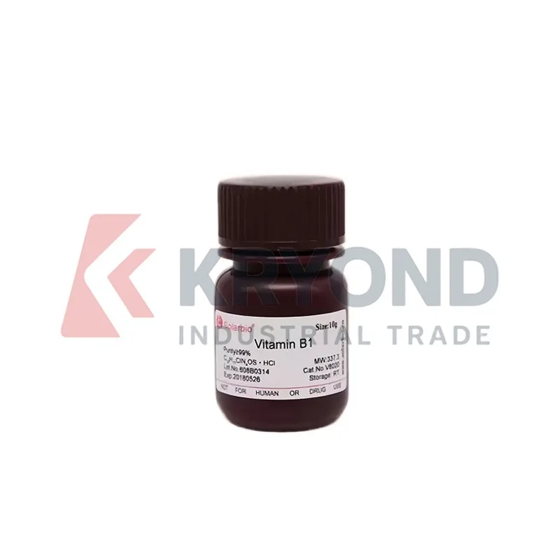 Solarbio Thiamine V8020 CAS 67-03-8 99 Percent Biochemical Reagent for Laboratory Research Testing Lab Sample Analysis Pack 10g