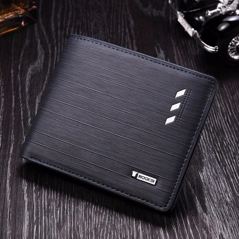 

New style Men's Wallet Cross Section Fashion Multi-function Wallet Card Package PU Leather Wallet Luxury Vintage Dropshipping