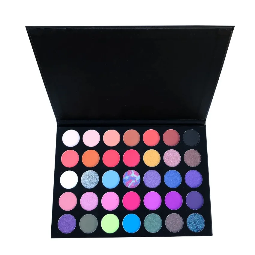 

Private Label Shimmer Matte Eyeshadow Palette Pigment Long Lasting Easy To Wear Glitter Powder Palette Eyes Beauty Makeup Bulk