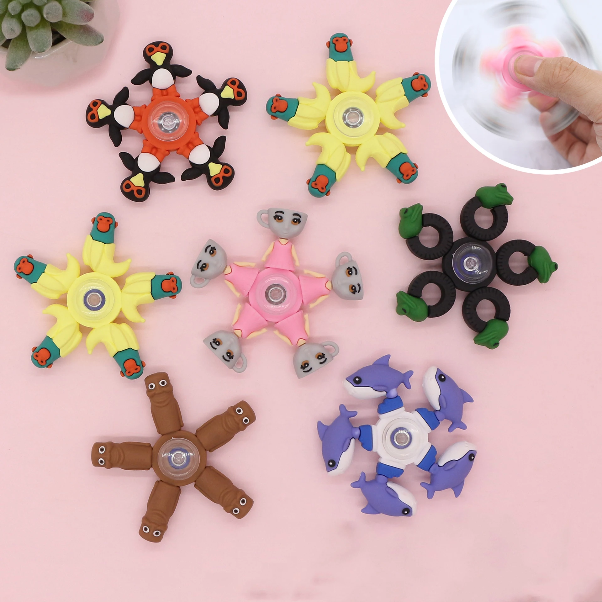 2026 Brainrot Fidget Spinners - شخصيات الحركة Tung Sahur ألعاب تخفيف التوتر لتخفيف القلق وتعزيز التركيز #6