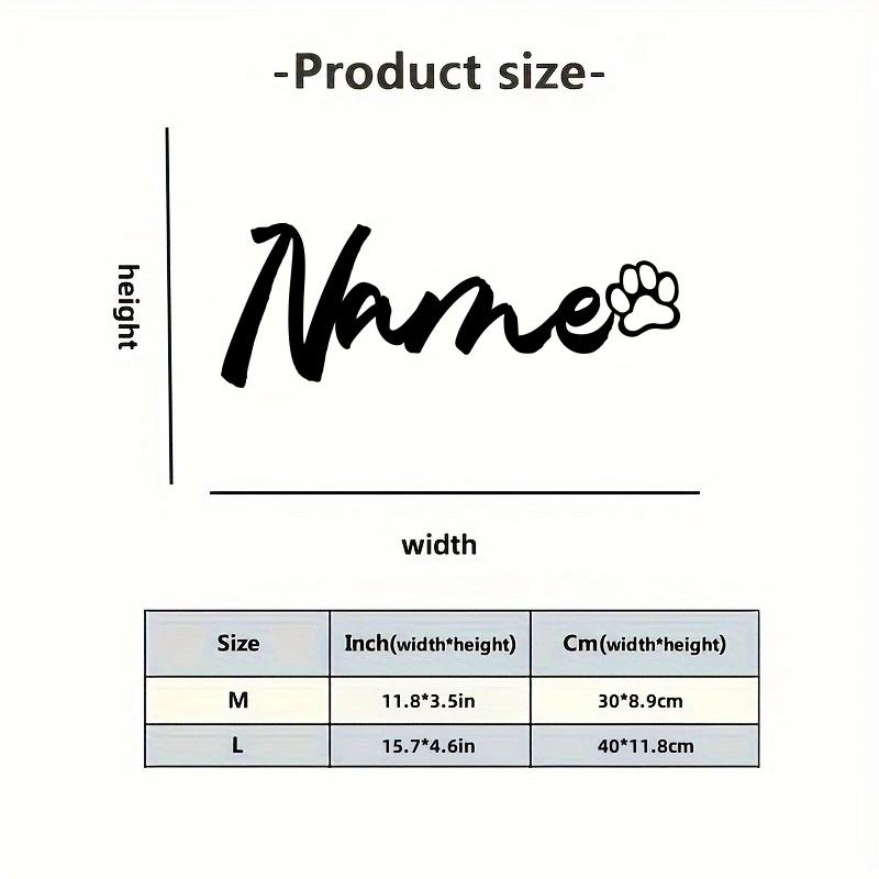 Custom Engraved Metal Pet Name Sign with Paw - Personalized Wall Decor for Indoor & Outdoor,Perfect Holiday or Dog Memorial Gift