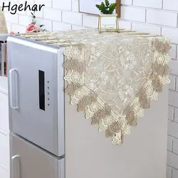 Ins Lace Embroidery Refrigerator Covers Kitchen Decorative Dust-proof Cover Washing Machine TV Cabinet Tablecloth Multi-function