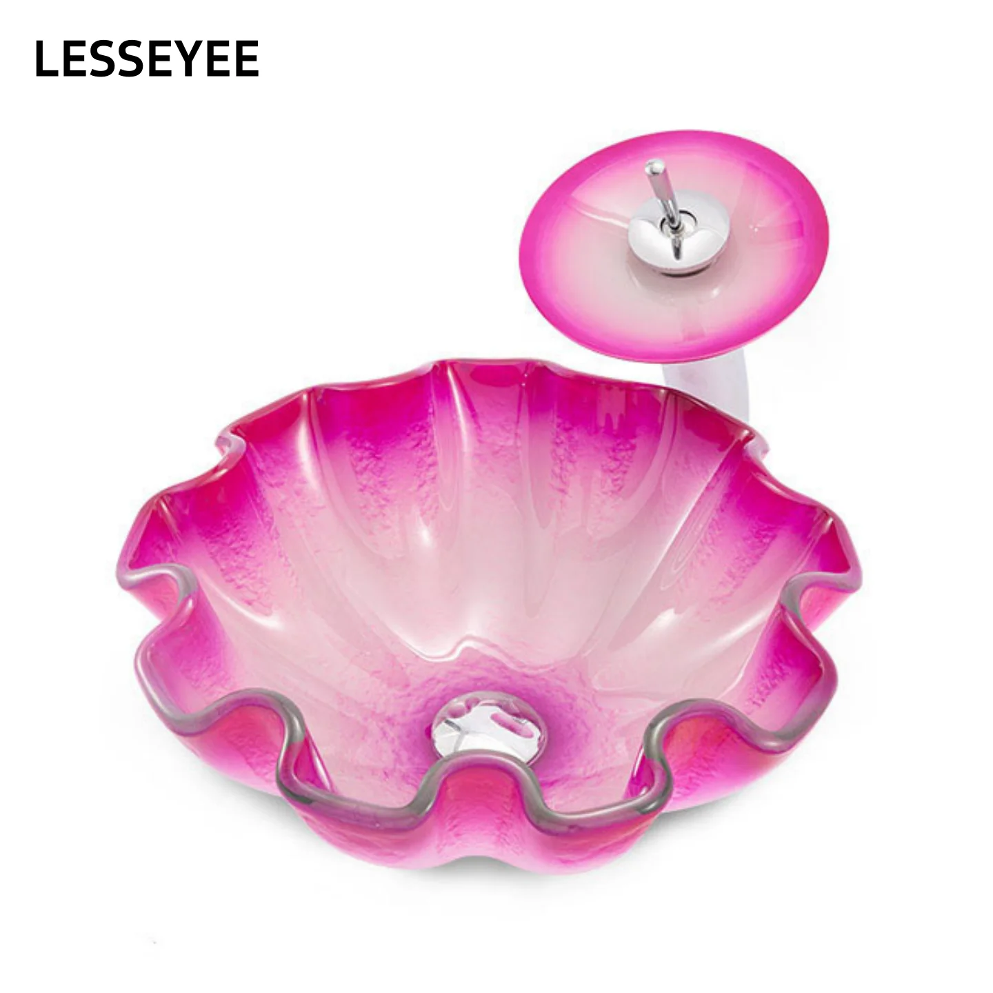 

Tempered glass washbasin, hotel and homestay washbasin, circular basin set