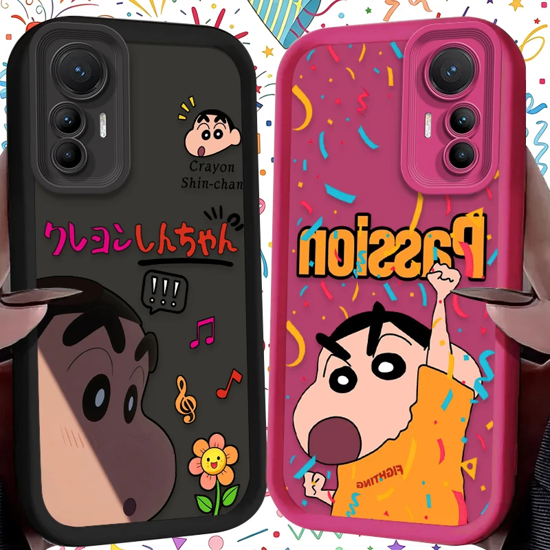 Crayon Shin-chan Kawaii Cartoon Case For Xiaomi Mi 17 Pro Max 15 Ultra 14 13 12 12X 12S 11 Lite 5G NE 15T 14T 13T 12T 11T Pro