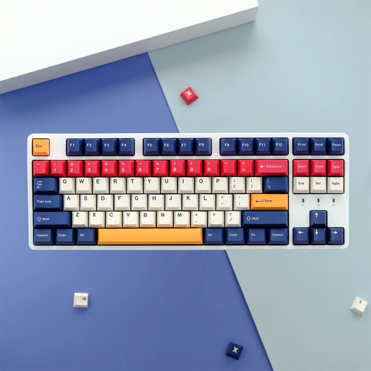 GMK Splice 129 Keys PBT Cherry Profile DYE-SUB Personalized Keycaps for MX Switches 60% 80% 100% Layout Mechanical Keyboard