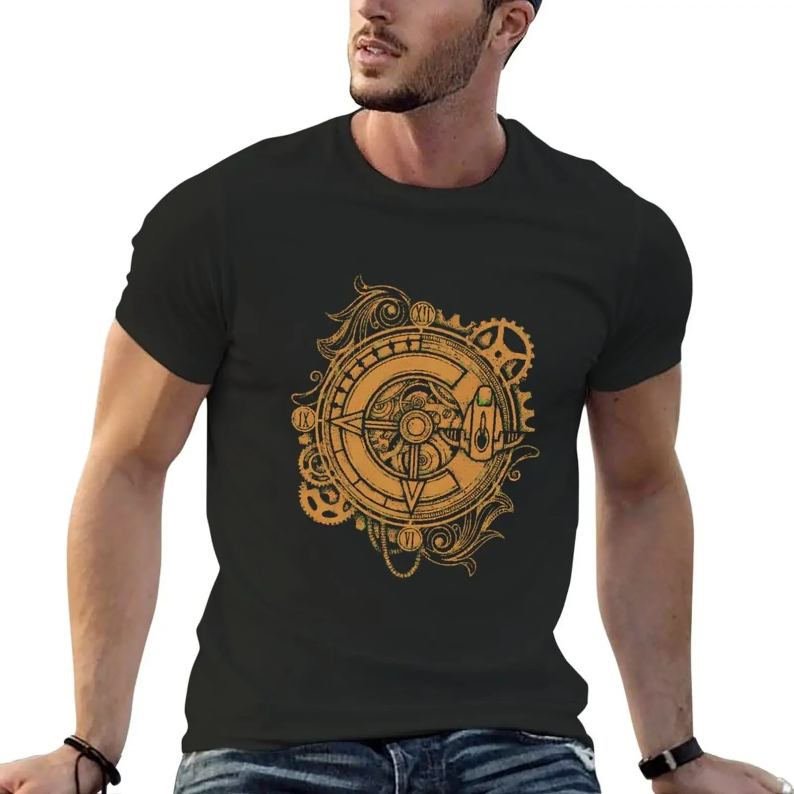 Chrono Trigger Clock Epoch T-Shirt customizeds cute tops cotton t shirt men