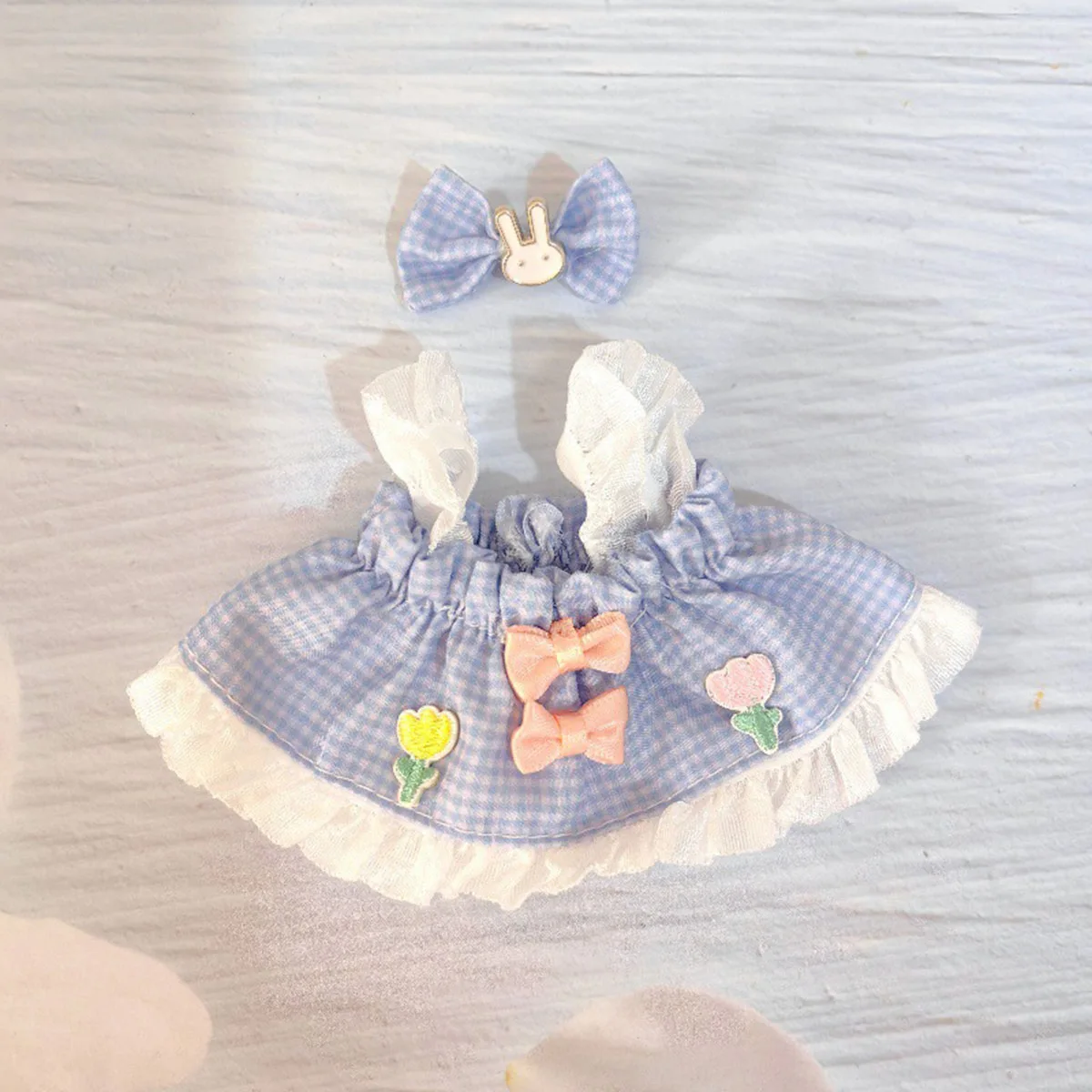 [الملابس فقط] ل Labubu فستان تزيين لطيف ملابس صغيرة الزي إكسسوارات دمي لـ 17 سنتيمتر Labubu V1/V2