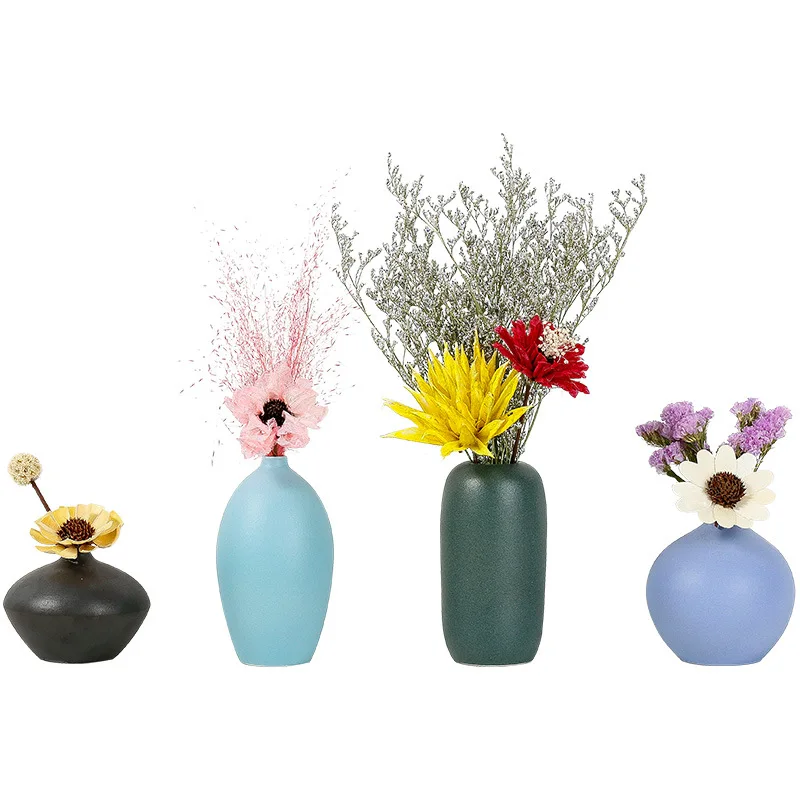 Ceramic Vase Living Room Wine Cabinet Flower Arrangement Dry Flower Decoration Flower Device