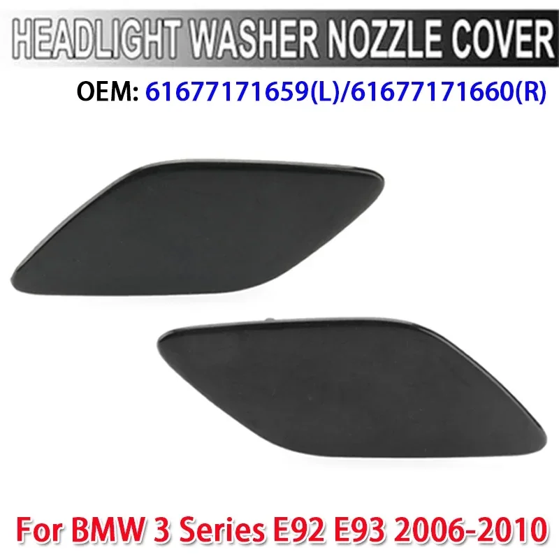 For BMW 3 Series E92 E93 2006-2010 1Pc Car Headlight Washer Nozzle Cover