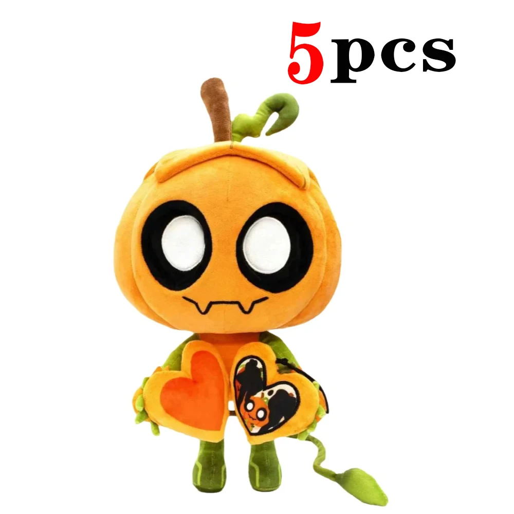 

5pcs Dandy's World Plush Pumpkin Cute Pillow Doll Toy Dandys World Plushie Horror Game Soft Stuffed Toy Children Birthday Gift